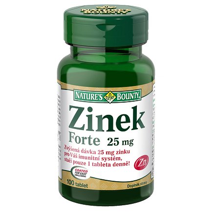 Nature's Bounty Zinek FORTE 25 mg tablety 100