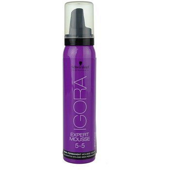 Schwarzkopf Professional IGORA Expert Mousse barvicí pěna na vlasy odstín 5-5 Light Brown Gold  100 ml