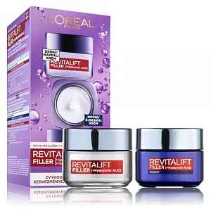 L´ORÉAL Paris Revitalift Filler Duopack Denní krém + noční krém 2 x 50 ml