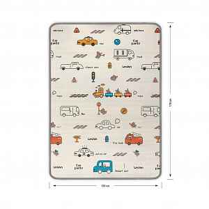 Milly Mally Pěnový koberec 180x120 cm Kinder City