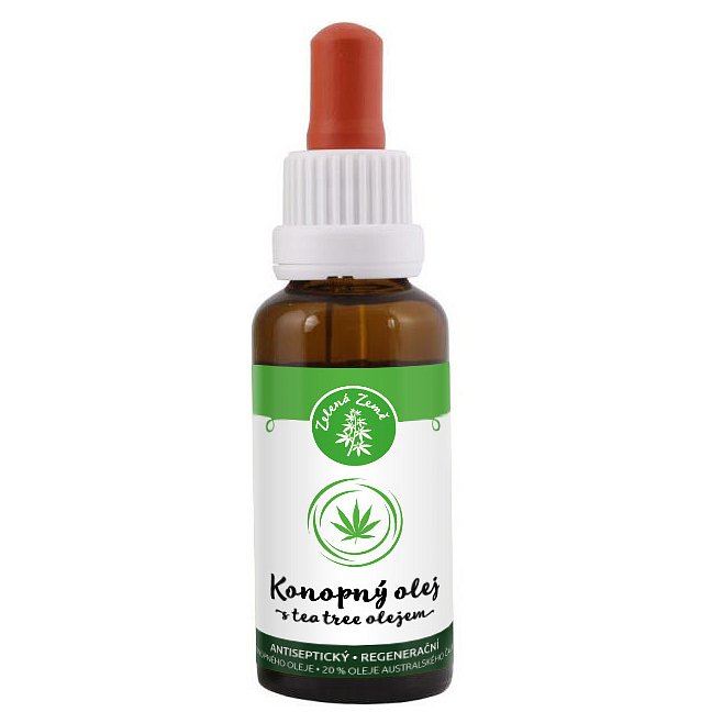 Zelená země Konopný & tea tree olej 30ml