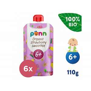 6x SALVEST Põnn BIO Ovocné pyré s malinami (110 g)