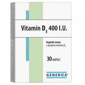 Vitamin D 3  400 I.U. Generica orální tobolky 30