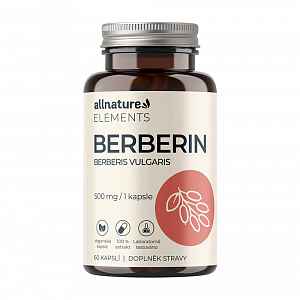 Allnature Berberin Extrakt 98% 500 mg 60 kapslí
