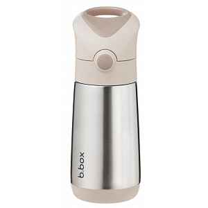 B.BOX Termoska na pití s brčkem 350 ml - béžová
