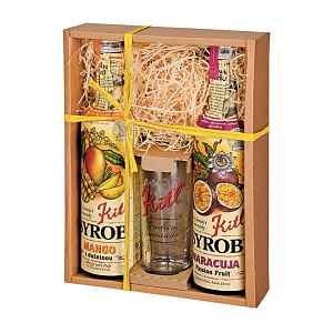 Kitl Syrob Mango a Maracuja dárkové balení se skleničkou 2x500 ml