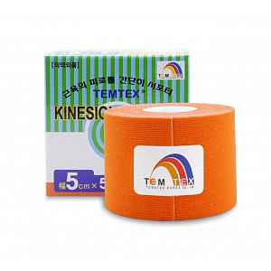 Tejp. TEMTEX kinesio tape oranžová 5cmx5m
