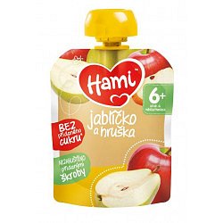 Hami Ovocná kapsička jablko a hruška 6x90 g