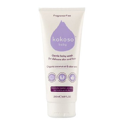 Kokoso Baby Jemný dětský mycí gel na tělo i vlásky bez parfemace 200ml