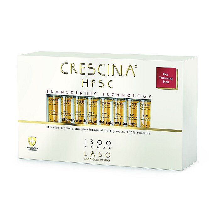 Péče na podporu růstu vlasů pro ženy Transdermic stupeň 1300 Re-Growth 20 x 3,5 ml