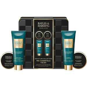 Baylis & Harding Black Pepper & Ginseng dárková sada plechový box pro muže