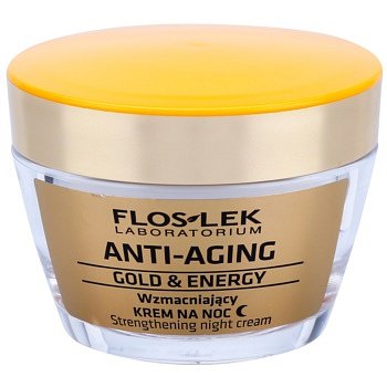 FlosLek Laboratorium Anti-Aging Gold & Energy posilující noční krém  50 ml