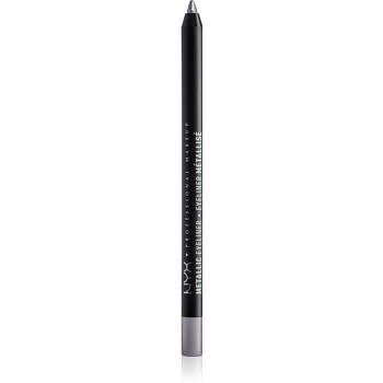 NYX Professional Makeup Metallic Eyeliner metalická tužka na oči odstín 02 Silver 1,3 g