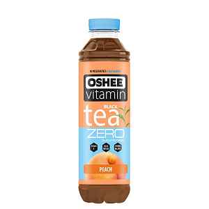 OSHEE Vitamínový černý čaj broskev bez cukru 555 ml