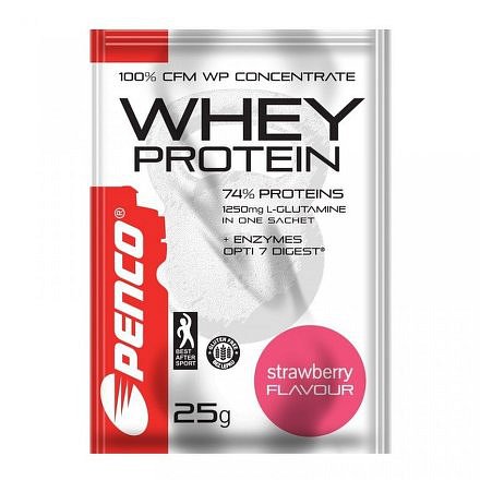 PENCO Proteinový nápoj WHEY PROTEIN sáček Jahoda