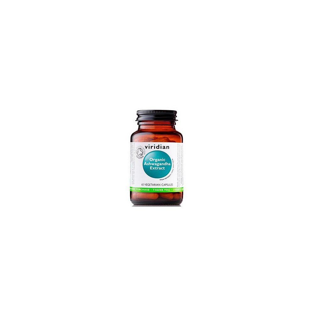 VIRIDIAN Nutrition Organic Ashwagandha Extract 60 kapslí