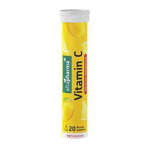 altapharma Šumivé tablety s vitaminem C, citron, doplněk stravy 20 ks