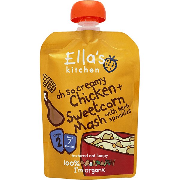 ELLA´S Kitchen Kuře se sladkou kukuřičnou kaší 130g