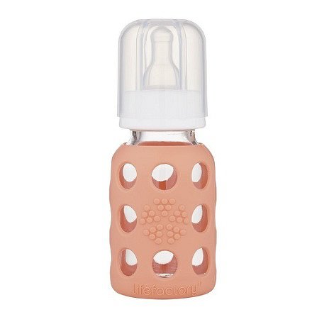 Lifefactory kojenecká láhev 120ml cantalope