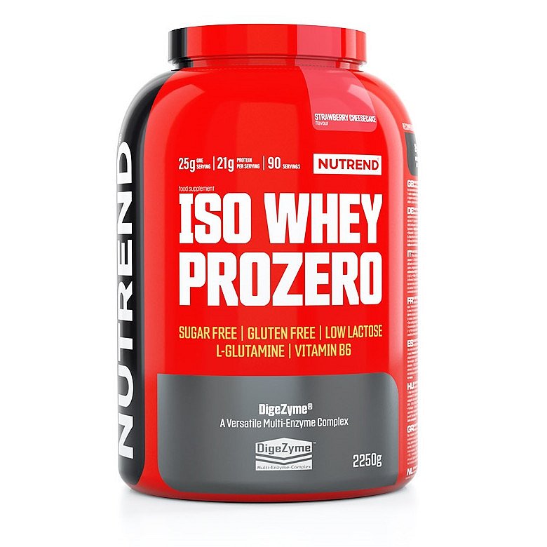 Nutrend ISO Whey prozero jahodový cheesecake 2250g