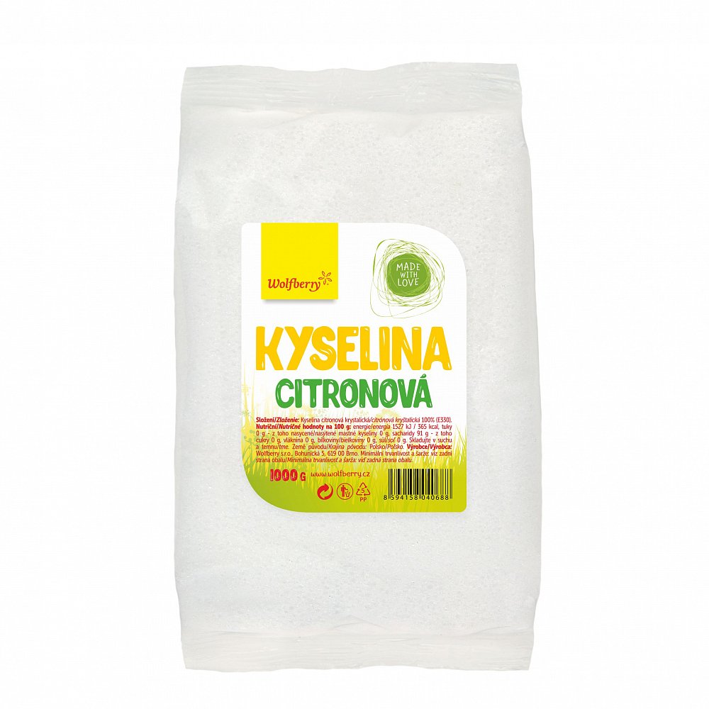 WOLFBERRY Kyselina citronová sáček 1000 g