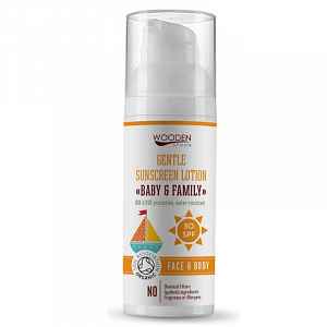 WoodenSpoon Opalovací tělové mléko Baby & Family SPF 30 50ml