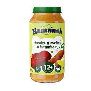 HAMÁNEK Bio Hovězí s mrkví a brambory 12m+ 240 g