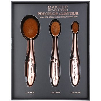 Makeup Revolution Pro Precision Brush sada konturovacích štětců  3 ks