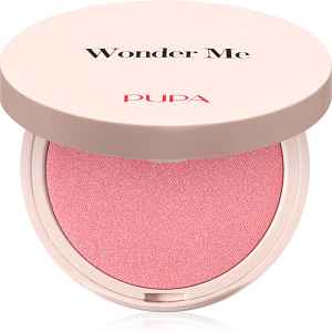 PUPA Milano Wonder Me Natural Effect Blush kompaktní tvářenka pro přirozený vzhled odstín 001 Thrill Me - Glow 4 g
