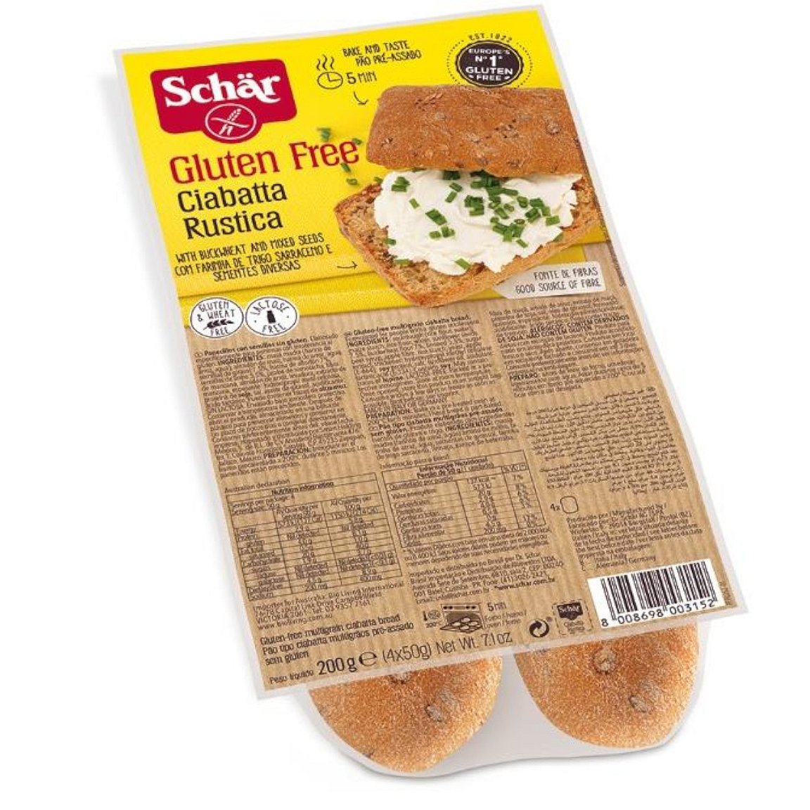 Schär Ciabatta Rustica 200g