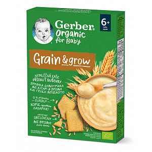 Gerber Organic for Baby Nemléčná kaše s příchutí sušenky 200 g