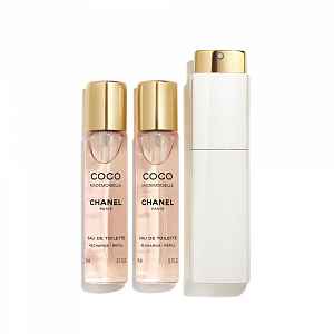 Chanel Coco Mademoiselle toaletní voda (1x plnitelná + 2x náplň) pro ženy 3x20 ml