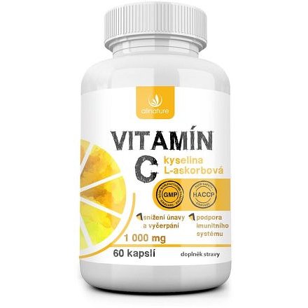 Allnature Vitamín C 1000 mg 60 kapslí