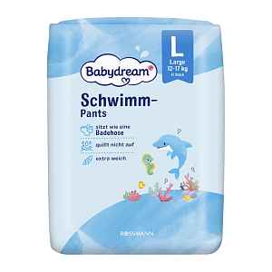 Babydream Plenkové kalhotky do vody 12–17 kg, vel. L 12 ks