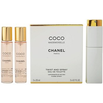 Chanel Coco Mademoiselle toaletní voda (1x plnitelná + 2x náplň) pro ženy 3x20 ml