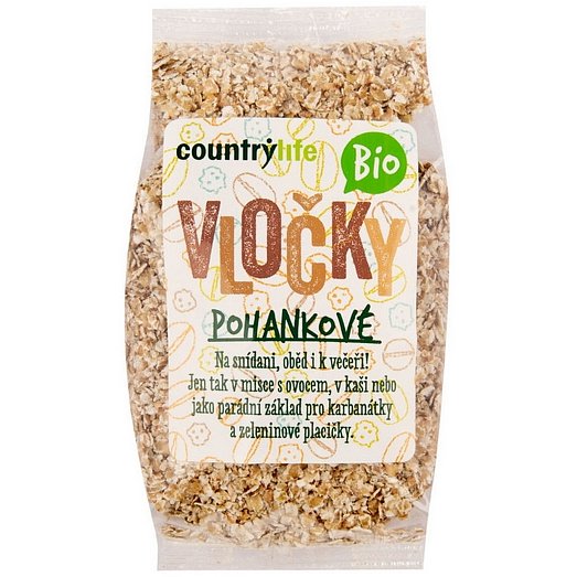 Country Life Vločky pohankové BIO 250g