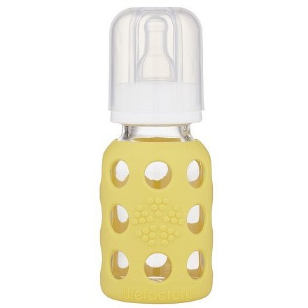 Lifefactory kojenecká láhev 120ml banana