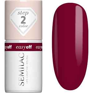 Semilac Easy Off Step 2 gelový lak na nehty s použitím UV/LED lampy odstín Cherry Coke 7 ml