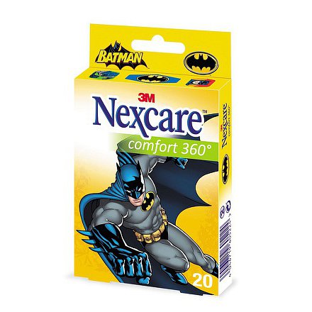3M Nexcare Dětská náplast Batman Comfort 360° 20ks