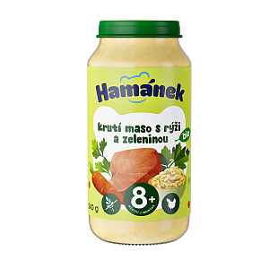 HAMÁNEK Bio Krůta se zeleninou a rýží 8m+ 240 g