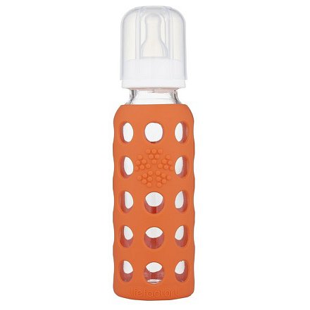 Lifefactory kojenecká láhev 250ml Papaya