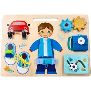 Adam Toys Montesori vzdělávací závěsná, naučná tabule - Adámek