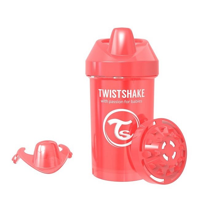 TWISTSHAKE Láhev pro batolata 300 ml 8 m+ PEARL, červená