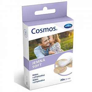 COSMOS náplasti Jemné kulaté 22mm 20ks (Sensitive) - II. jakost