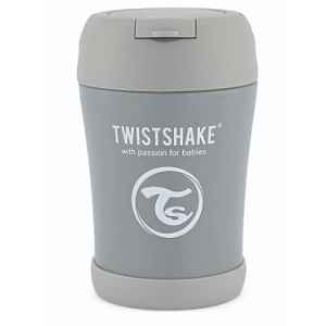 Twistshake Termoska na jídlo 350ml Pastelově šedá