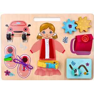 Adam Toys Montesori vzdělávací závěsná, naučná tabule - Anička