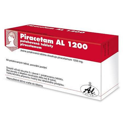 Piracetam AL 1200 perorální tablety film  60 x 1200 mg