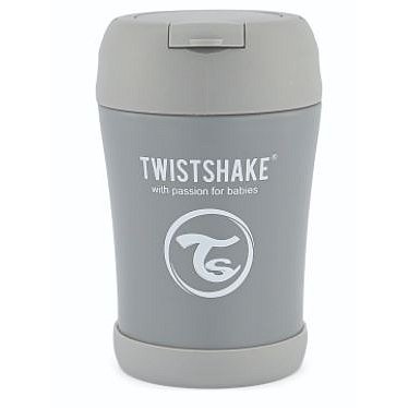 Twistshake Termoska na jídlo 350ml Pastelově šedá