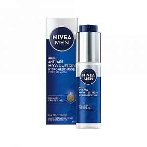 NIVEA Men Hyaluron Pleťový gel pro muže Hydro 50 ml