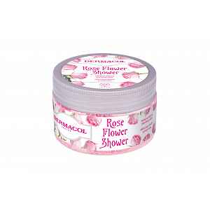 Dermacol Flower Shower Opojný tělový peeling růže 200 g